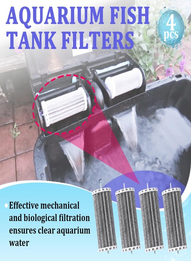 Kamrexi 4PCS Aquarium Fish Tank Filters Compatible with Penguin 200 350 PRBW2350B, Penguin BioWheel 200B 350B, Activated Carbon Aquarium Filter Cartridge Replacement, Hang-On Power Filter Replacement - Image 2